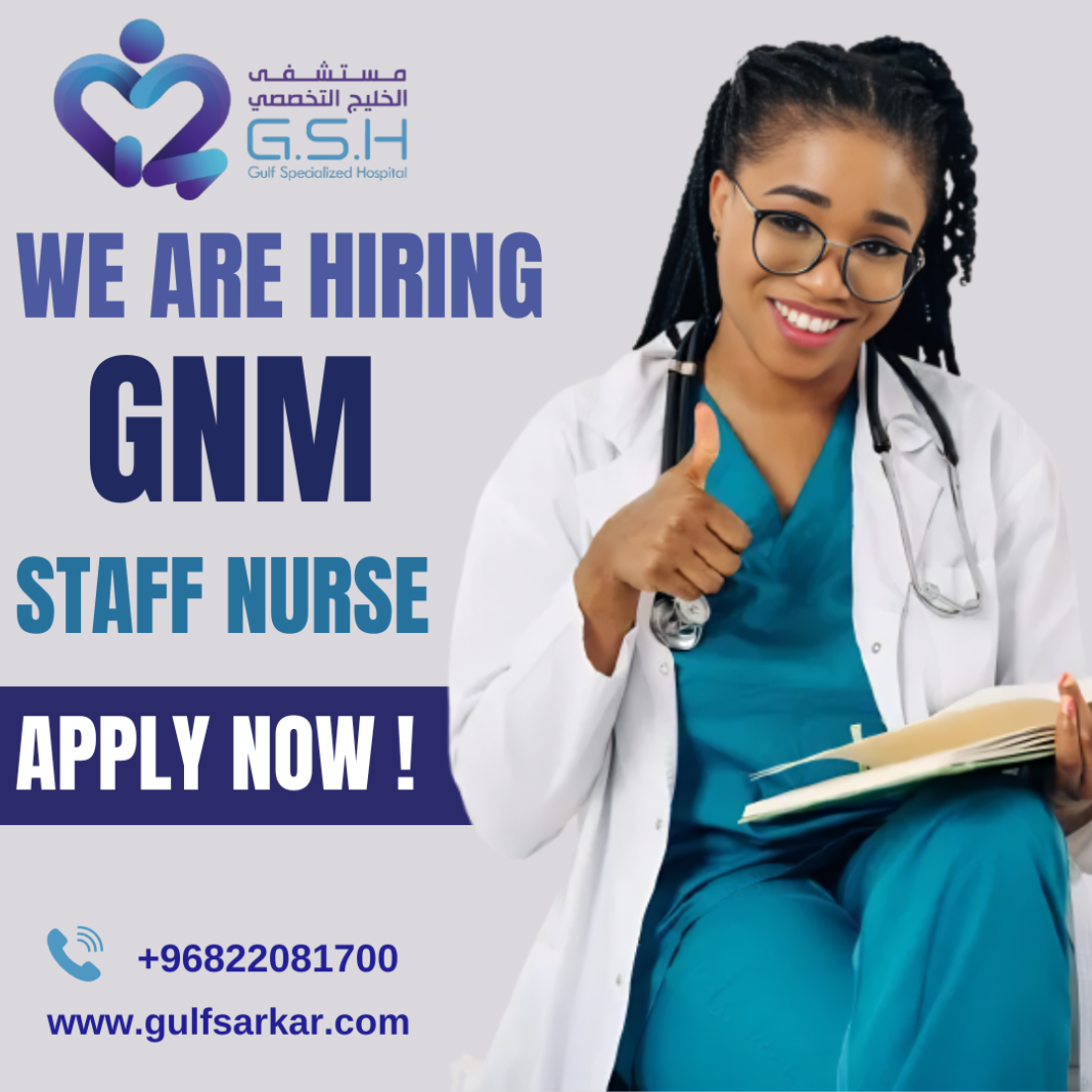 GNM Staff Nurse Vacancy In Oman