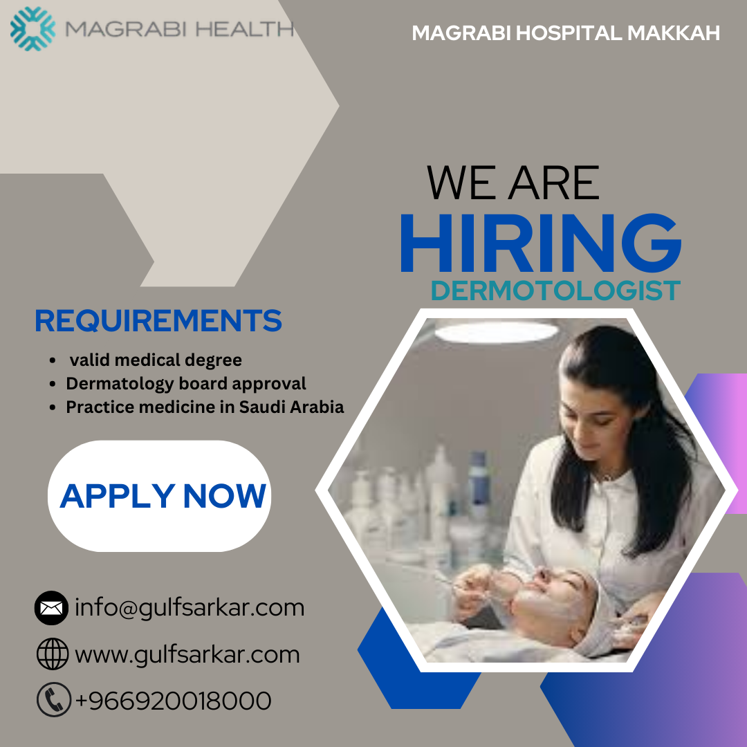Dermatologist jobs in Saudi Arabia