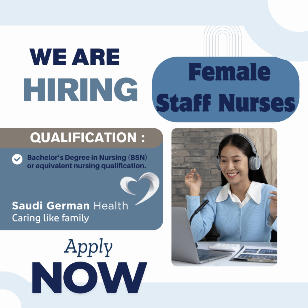Female Staff Nurse - Saudi Arabia