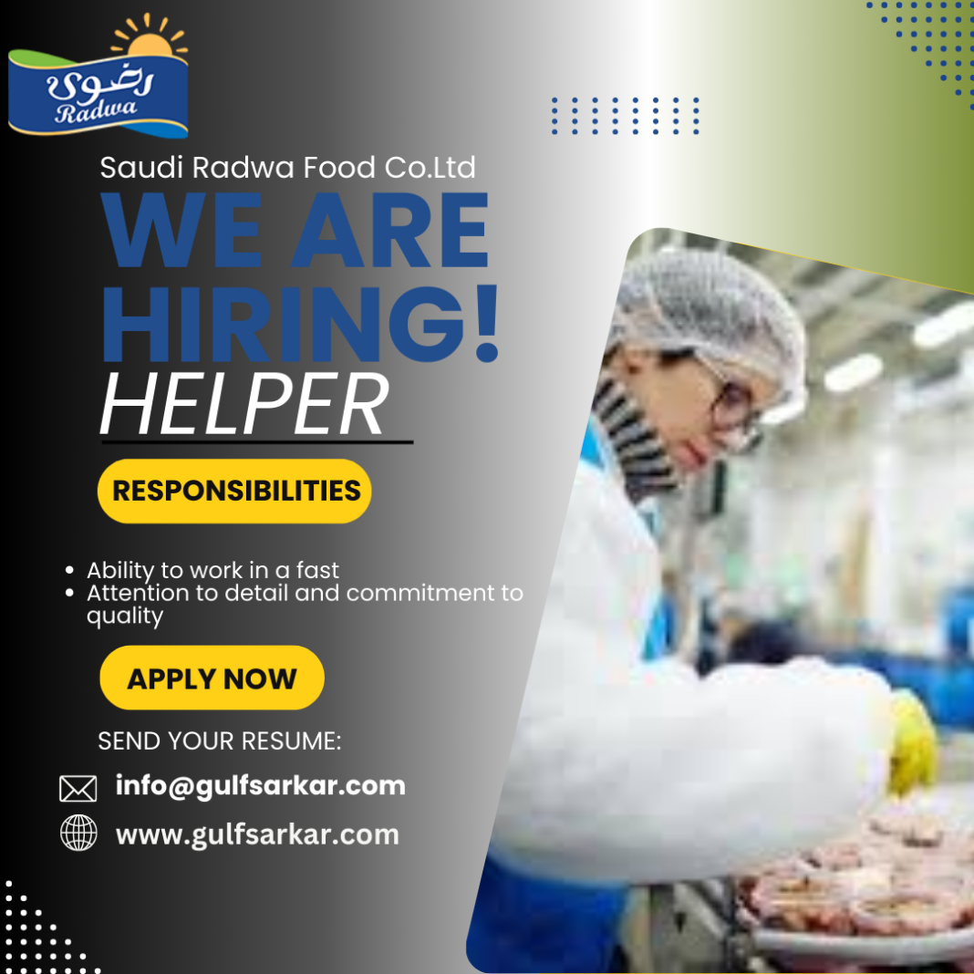 Hotel Food Packing Helper Jobs in Jeddah