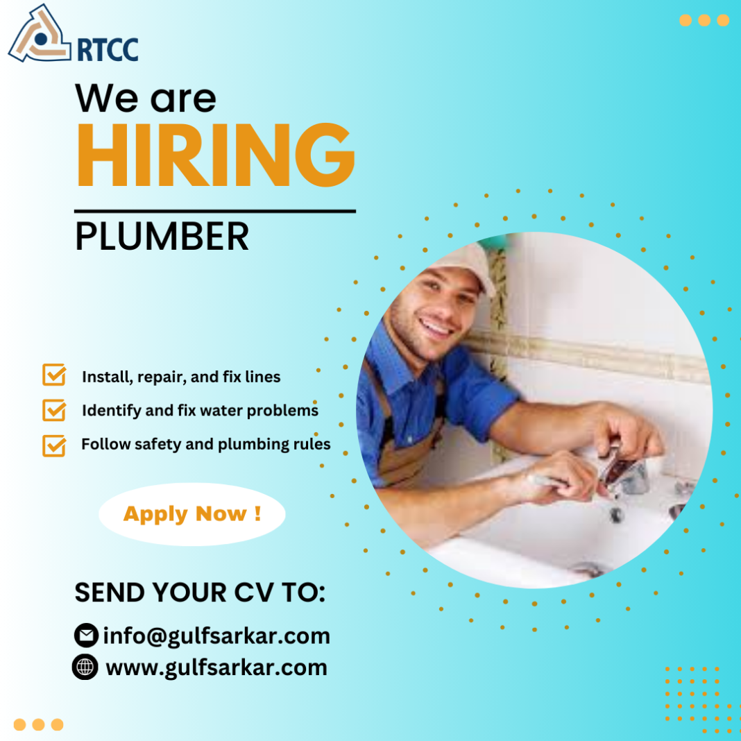 Plumber Job In Riyadh
