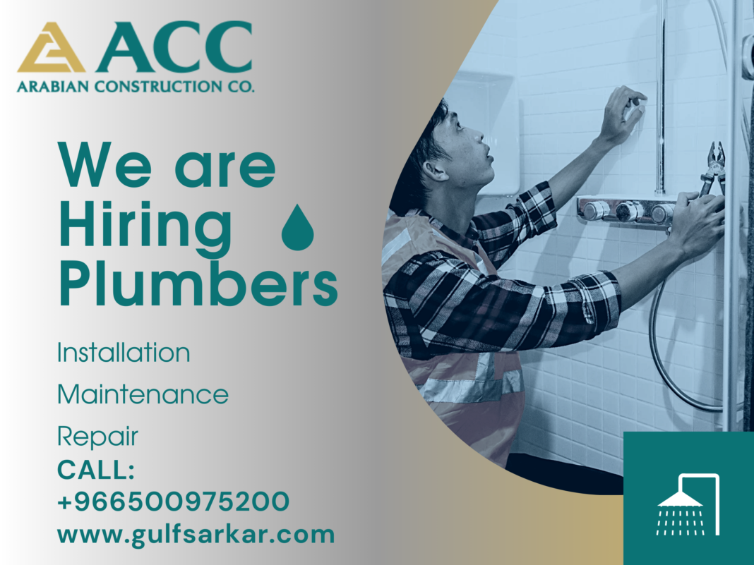 Plumber Job In Saudi Arabia