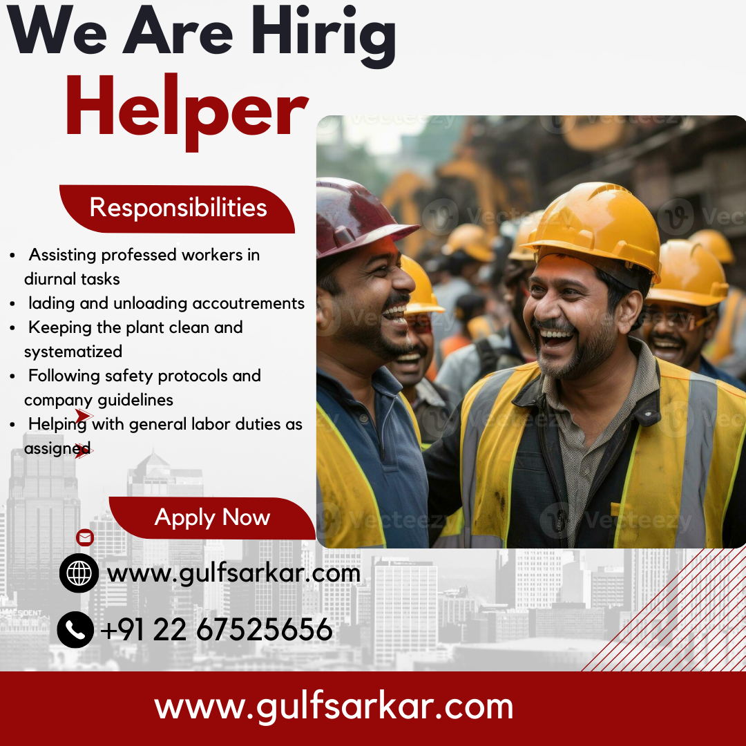 Saudi Arabia free visa helper job Riyadh 