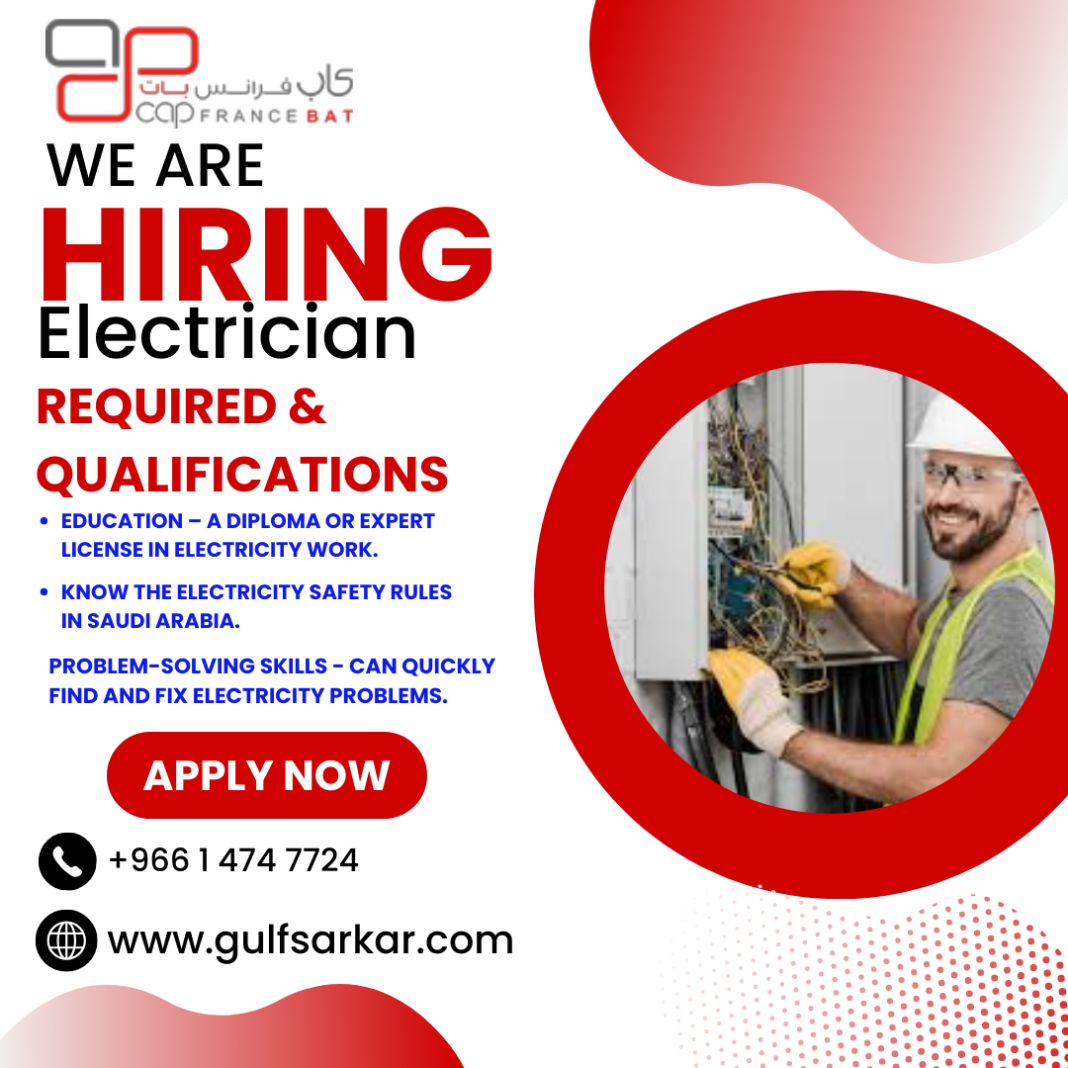 Electrician Jobs in Saudi Arabia for Pakistanis