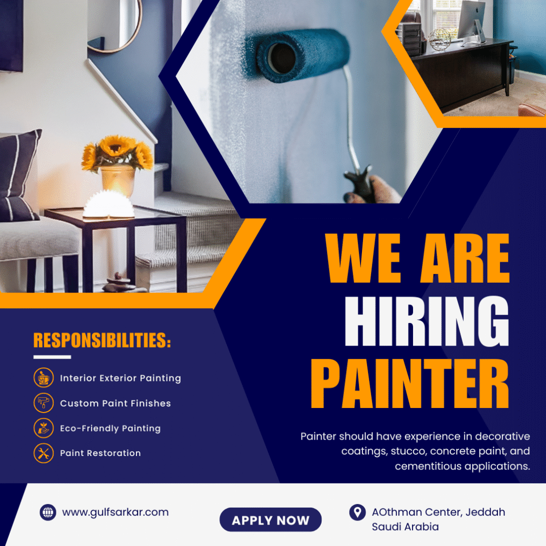 Painter Job In Saudi Arabia