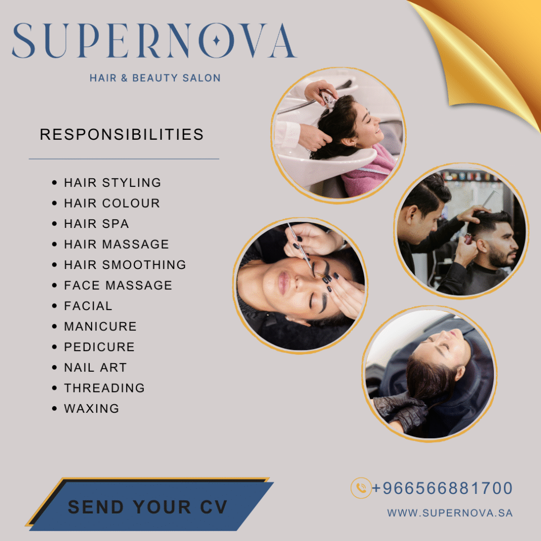 Beauty Therapist Job In Saudi Arabia