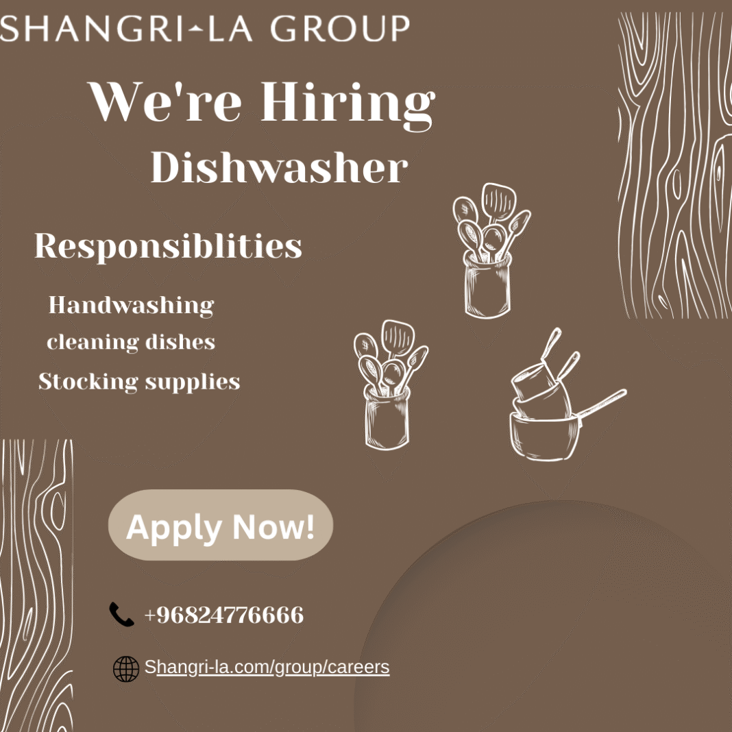 Dishwasher Job In Oman