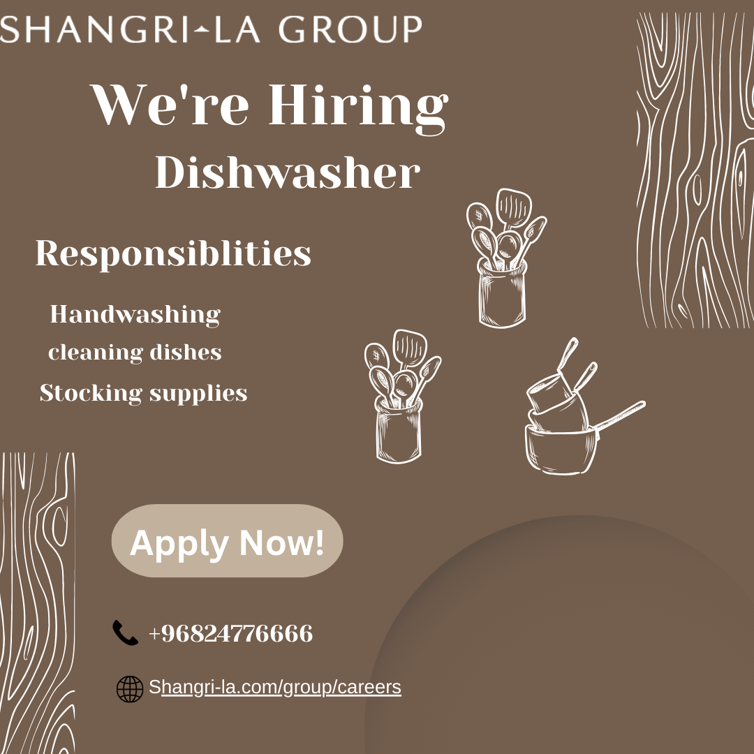 Dishwasher Job In Oman