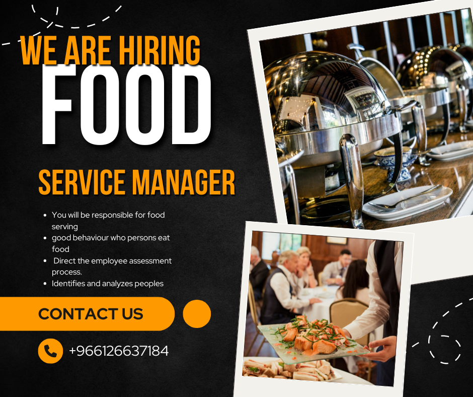 Food Service Manager Job In Riyadh