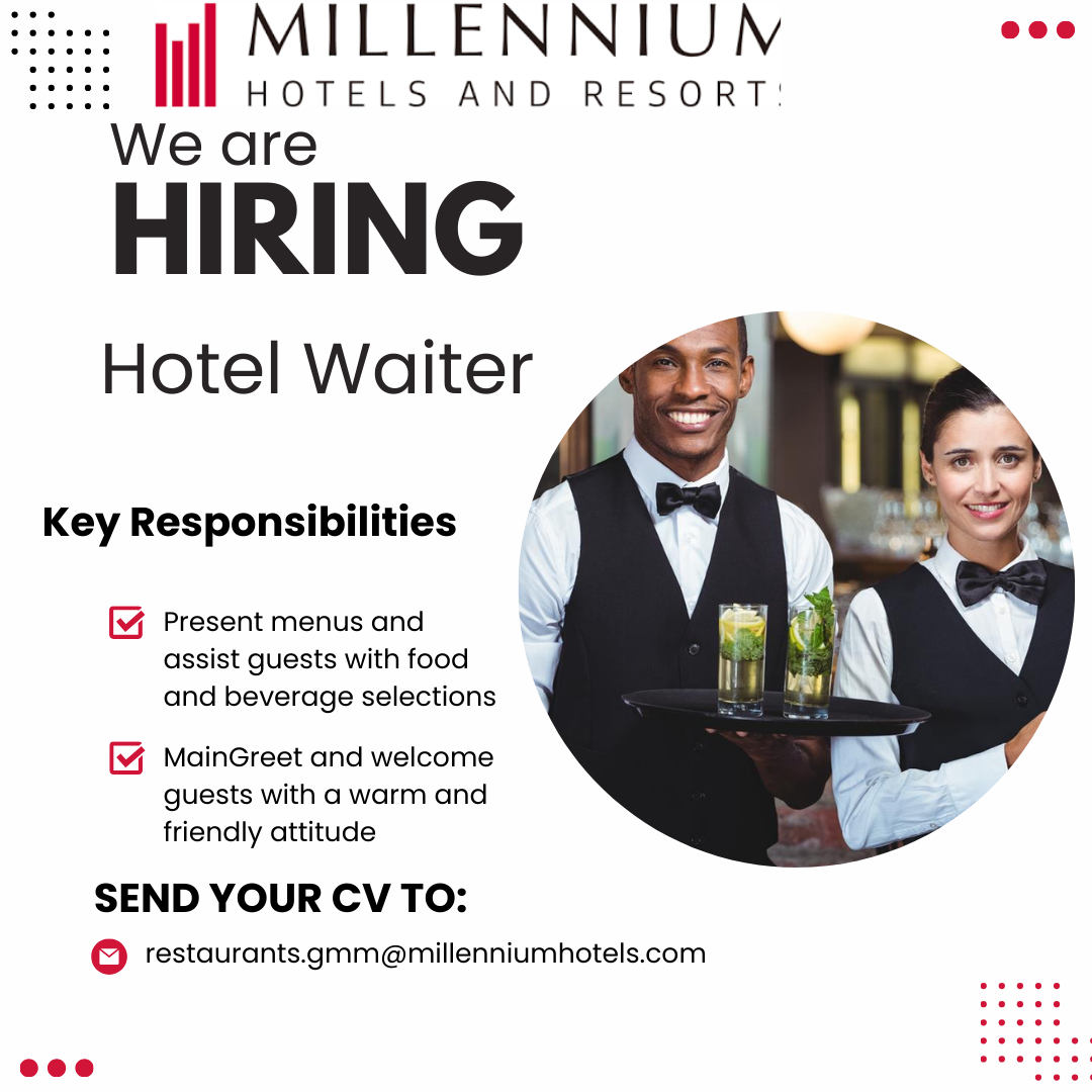 Hotel Waiter Job In Oman
