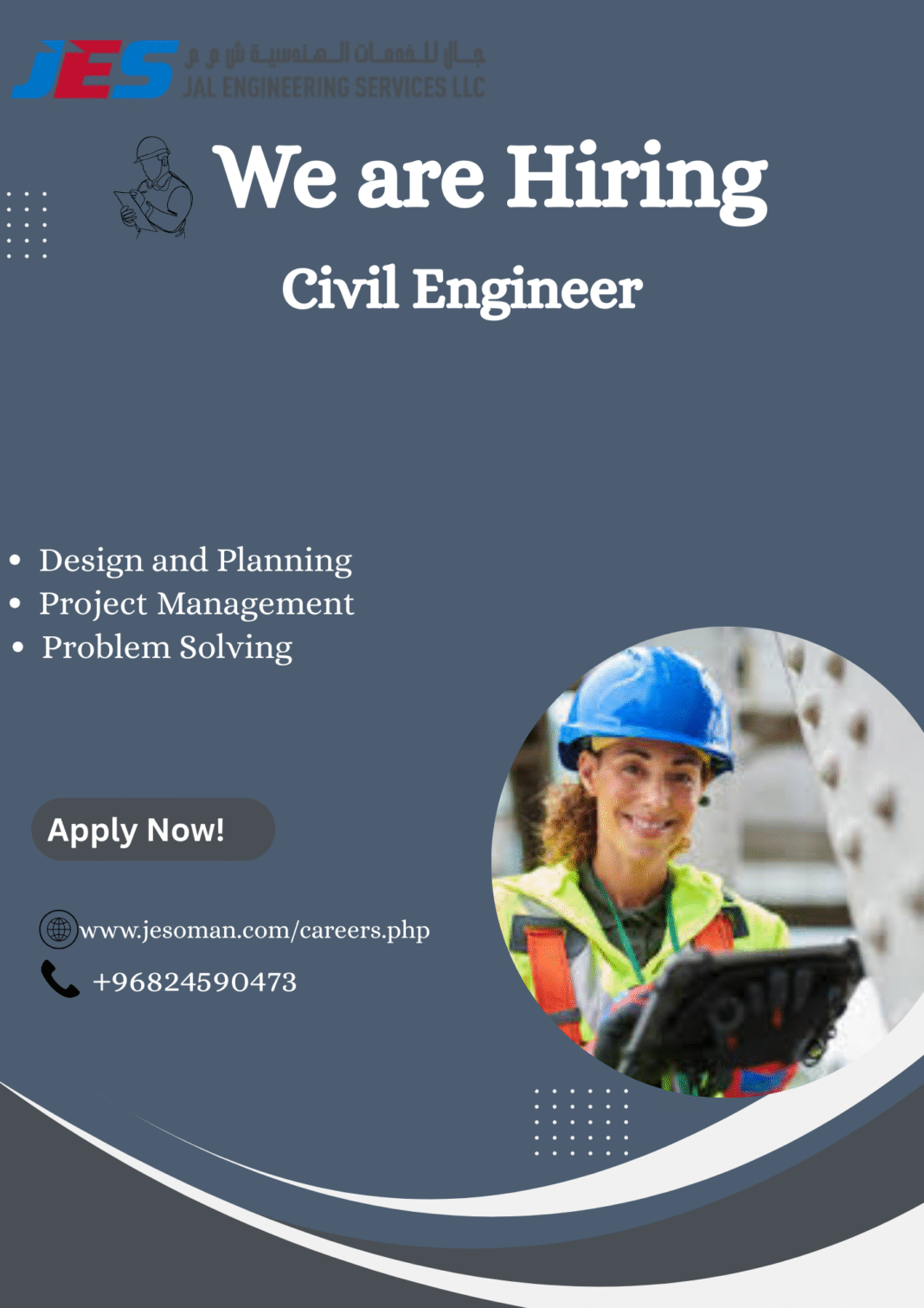 civil engineer job in oman