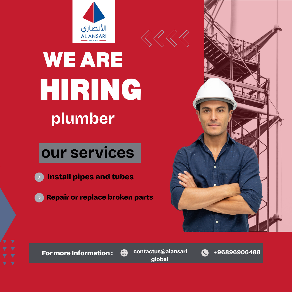 Plumber Job In Oman